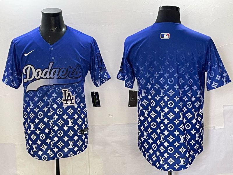 Men Los Angeles Dodgers Blank Blue Nike 2025 MLB jersey 03->los angeles dodgers->MLB Jersey
